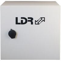LDR Outdoor Hub Weather Proof IP55 Mains Power Input 8 Port PoE Switch 2 SFP Ports  AC220V Input 280x200x260mm White