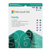 Microsoft 365 Family 2023 English APAC 1 Year Subscription Medialess for PC & Mac. NEW