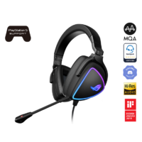 ASUS ROG DELTA S Lightweight USB-C Gaming Headset with AI noise-canceling mic, MQA rendering technology, RGB lighting, PC, Switch & PS5