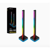 Corsair iCUE LT100 Smart Lighting Towers Starter Kit ICUE Software Long Last LED. Pre-set Effects.Enhanced entertainment and visual experience