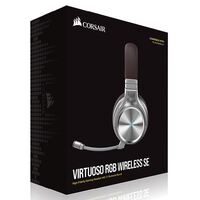 Corsair Virtuoso Wireless SE RGB Espresso 7.1 Headset. High Fidelity Ultra Comfort Broadcast Grade 9.5mm Microphone  USB and 3.5mm Headphone