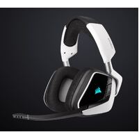 Corsair VOID Elite White USB Wireless Premium Gaming Headset with 7.1 Audio. Headphone   HS80 WL