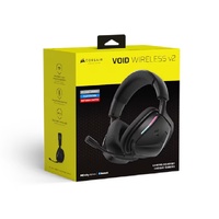 Corsair VOID WIRELESS v2 Gaming Headset  Carbon, wireless, 70130h, 50mm, 20Hz20kH, 50ft, PC Mac PS Mobile, omni mic, 0.303kg