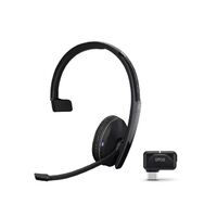 EPOS Adapt 231 Mono Bluetooth Headset Works with Mobile   PC Microsoft Teams and UC Certified upto 27 Hour Talk Time Folds Flat 2Yr -Inc USB Apat