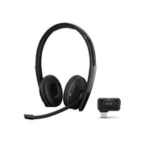 EPOS Adapt 261 Dual Bluetooth Headset Works with Mobile   PC Microsoft Teams and UC Certified upto 27 Hour Talk Time Folds Flat 2Yr -Inc USB Apat