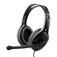 Edifier K800 USB Headset with Microphone - 120 Degree Microphone Rotation Leather Padded Ear Cups