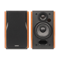 Edifier R1380DB 2.0 Professional Bookshelf Active Speakers - Bluetooth Optical Coaxial Line In Connection Wireless Remote Brown