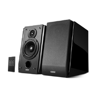 Edifier R1850DB Active 2.0 Bookshelf Speakers - Includes Bluetooth Optical Inputs Subwoofer Supported Built-in Amplifier Wireless Remote