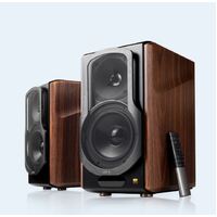 Edifier S2000MKIII 2.0 Lifestyle Active Bookshelf Bluetooth Studio Speakers - BT AUX Optical Coaxial 124W RMS MDF Wood Panel