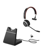 Jabra Evolve 65 UC Mono Wireless Headset Includes Charging Stand With Bluetooth  NFC technology2ys Warrenty