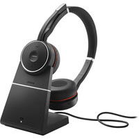 Jabra Evolve 75 SE UC Stereo Bluetooth Headset Includes Charging Stand  Link380a Dongle Dual Bluetooth connectivity 2ys Warranty