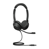 Jabra Evolve2 30 UC Stereo USB-A Headset Leatherette Ear Cushions SafeTone Hearing Protection 2yr Warranty