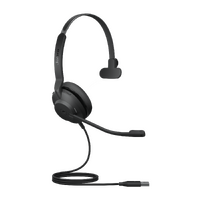 Jabra Evolve2 30 SE Wired USB-A MS Mono Headset Lightweight  Durable Noise Isolating Ear Cushions Clear Calls 2Yr Warranty