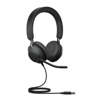 Jabra Evolve2 40 SE Wired USB-A MS Stereo Headset 360 degree Busy Light Noise Isolationg Ear Cushions 2Yr Warranty