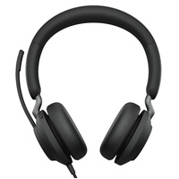 Jabra Evolve2 40 SE Wired-CA MS Stereo Headset, 360 BusyLight, Noise Isolationg Ear Cushions, 2Yr Warranty, Plug-and-play, 3-Microphone
