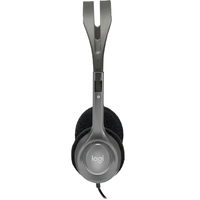 Logitech H110 Stereo Headset Over-the-head Headphones 3.5mm Versatile Adjustable Microphone for PC Mac 