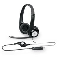 Logitech H390 USB Headset AdjustableUSB2 Years Noise Cancelling Micophone Headphones In-line Audio Controls