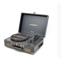 mbeat Uptown Retro Bluetooth Turntable   Cassette Player Bluetooth Streaming 33 45 RPM Vinyls and Cassette 3.5mm Audio Jack RCA Audio