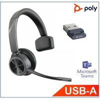 Plantronics Poly Voyager 4310 UC Headset Teams certified Monaural Wireless  Noise canceling boom Acoustice Fence SoundGuard upto 24hrs talk tim