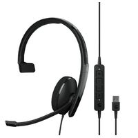 EPOS | Sennheiser ADAPT 130T USB II, On-ear, single-sided USB-A headset with in-line call control and foam earpad. Optimised for UC