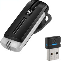 EPOS | Sennheiser Premium Bluetooth UC Headset for Mobile and Office applications on Lync. Includes BTD 800 dongle Black
