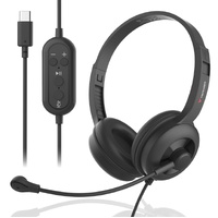 Verbatim ClaritySound Headset With USB-C Clear Sound, Comfort,Reduce Background Noise.Ideal for Office, Education, Business