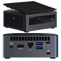 Intel NUC mini PC i5-10210U 4.2GHz 2xDDR4 SODIMM M.2 SATA/PCIe SSD HDMI USB-C (DP1.2) 3xDisplays GbE LAN WiFi BT no AC Cord ~SYI-NUC10I5FNK4