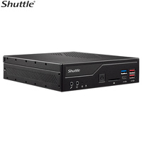 Shuttle DH670 Slim Mini PC 1L Barebone- Intel 12th 13th 14th Gen, 2x DDR4, 2.5 ft HDD SSD bay, 2xLAN, 2x RS232(RS422 485), 2xHDMI, 2xDP, 120W