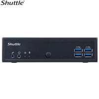 Shuttle DL30N Slim Mini PC 1L Barebone - Intel Processor N100 Fan-less LAN RS232 RS422 RS485 HDMI DP VGA Vesa Mount 65W Adapter