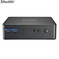 Shuttle NC40U Slim Mini PC 1L Barebone - Celeron 7305 HDMI DP VGA RJ45 LAN 2xDDR4 2.5 inch HDD SSD VESA mount