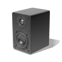 TruAudio CT Bookshelf Theater & Audio Passive Speaker, Black Matte Finish, 4' Glass Fiber Woofer, 1' Aluminum Tweeter, 5-40 watts, 8Ω. Sold each.