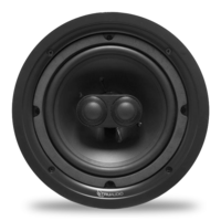 TruAudio Phantom™ Series, Dual Voice Coil In-Ceiling Speaker, 8' Injected Poly Woofer, Dual 1' Silk Dome Tweeters, 5-120 watts, 8Ω. Sold each.