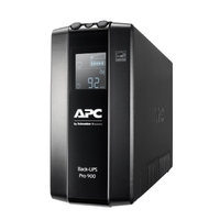 APC Back-UPS Pro 900VA 540W Line Interactive UPS Tower 230V 10A Input 6x IEC C13 Outlets Lead Acid Battery LCD AVR