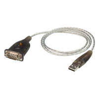 Aten USB to RS232 converter with 1m cable，921.6 Kbps Transfer Rate Compatible with Windows Mac Linux