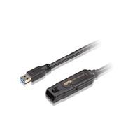 Aten USB 3.1 Gen 1 10m Extender Cable with AC Adapter support 5 Gbps data-rate daisy-chain up to 50m unique locker head design