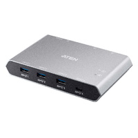 Aten Sharing Switch Gen2 2x4 USB-C 2x PC 4x USB 3.2 Gen2 Ports (1x USB-C) Power Passthrough OSX  Windows Compatible Plug and Play