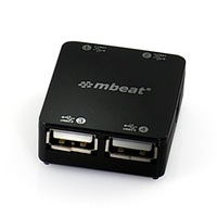 mbeat 4 Port USB 2.0 Hub - USB 2.0 Plug and Play  High Speed Interface  Ideal for Notbook PC MAC users