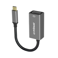 mbeat Elite USB-C to VGA Adapter - Coverts USB-C to VGA Female Port  Supports up to19201080 60Hz - Space Grey
