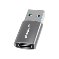 mbeat Elite USB 3.0 (Male) to USB-C (Female) Adapter -  Converts USB-C device to Any Computers Laptops with USB-A port USB 3.0 5Gbps - Space Grey