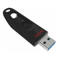 SanDisk Ultra 32GB USB3.0 Flash Drive ~130MB s Memory Stick Thumb Key Lightweight SecureAccess Password-Protected Retail 5yr BLACK