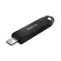 SanDisk Ultra USB Type-C Flash Drive, CZ460 128GB, USB Type C 3.1, Black, Super-thin Retractable, 5Y