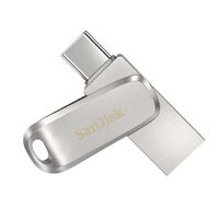 SanDisk 128GB Ultra Dual Drive Luxe USB-C  USB-A Flash Drive Memory Stick 150MB s USB3.1 Type-C Swivel for Android Smartphones Tablets Macs PCs