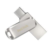 SanDisk 256GB Ultra Dual Drive Luxe USB-C  USB-A Flash Drive Memory Stick 150MB s USB3.1 Type-C Swivel for Android Smartphones Tablets Macs PCs