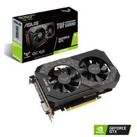 ASUS nVidia GeForce TUF-GTX1660S-O6G-GAMING  GTX1660S Super  OC Edition 6GB GDDR6, 1845MHz Boost Clock,