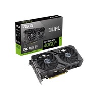 ASUS nVidia GeForce DUAL-RTX4060TI-O8G-EVO RTX 4060 Ti EVO OC Edition 8GB GDDR6 2565 MHz Boost Clock RAM 18 Gbps 3xDP 1xHDMI