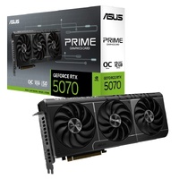 ASUS nVidia GeForce PRIME-RTX5070-O12G RTX5070,HDMI1,DP3,12G,D7 The Prime RTX 5070 features a 2.5 slot design with a carefully arranged layout