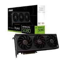 ASUS nVidia GeForce PROART-RTX5080-O16G RTX5080 16GB GDDR7 OC Edition  2700 MHz Boost Clock 30 Gbps 256-bit Digital Max Resolution 7680 x 4320