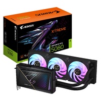 Gigabyte GV-N5080AORUSX W-16GD. GeForce RTX 5080, CUDA 10752, 16 GB. GDDR7,  PCI-E 5.0, 850W, HDMI 2.1b x1