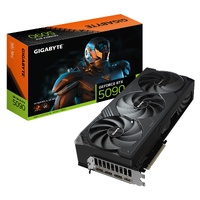 Gigabyte GeForce RTX 5090 WINDFORCE OC 32G, 2467 MHz, CUDA 21760, 28 Gbps, GDDR7, 512 bit, PCI-E 5.0, PSU 1000W, DisplayPort 2.1b 3 HDMI 2.1b 1