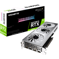 Gigabyte nVidia GeForce RTX 3060 Ti VISION rev 2.0 8G Video Card GDDR6 PCI-E 4.0 1755 MHz Core Clock 2x HDMI 2.1 2x DP 1.4a